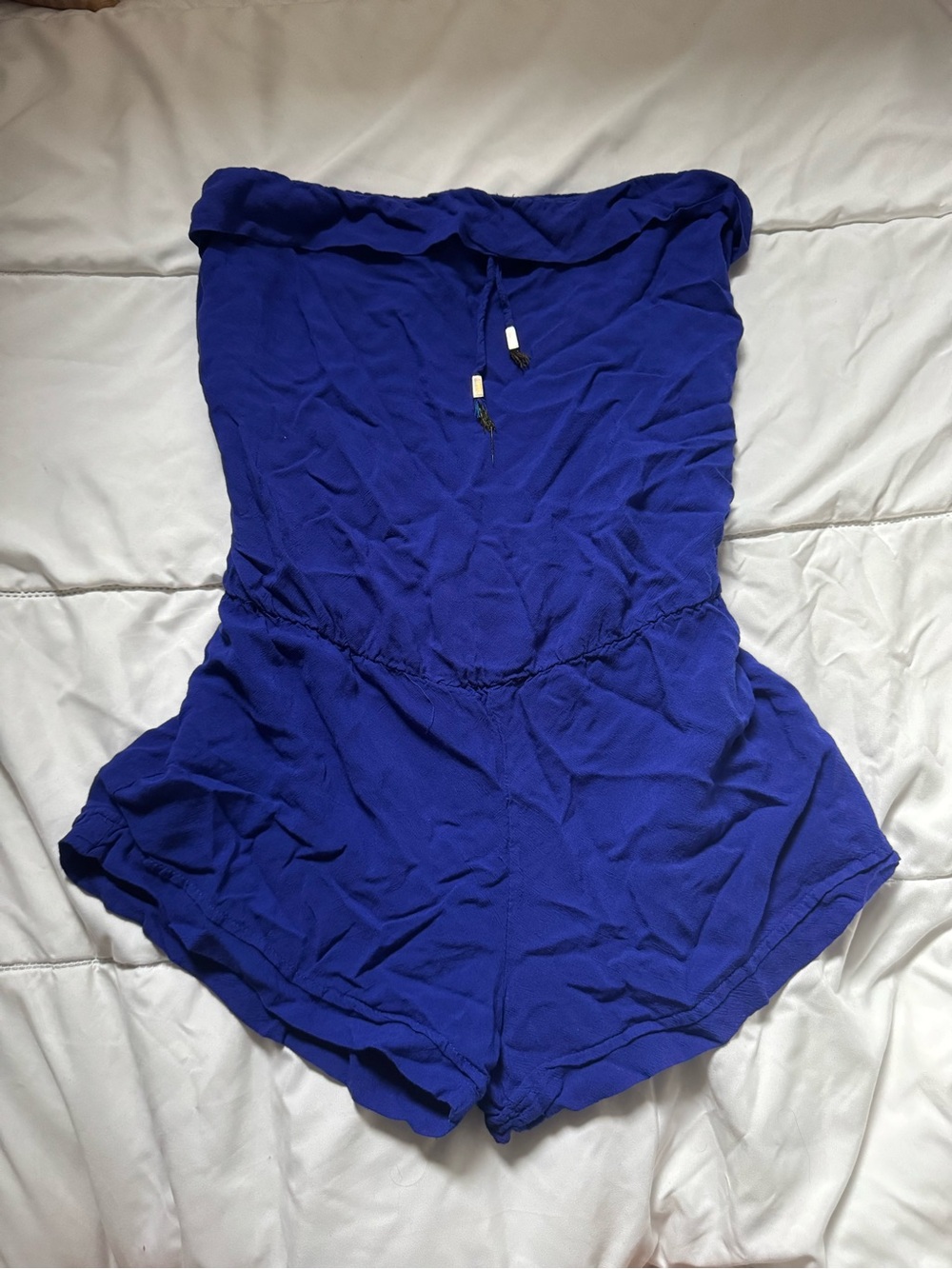 Strapless Royal Blue One-Piece Romper 💙💙